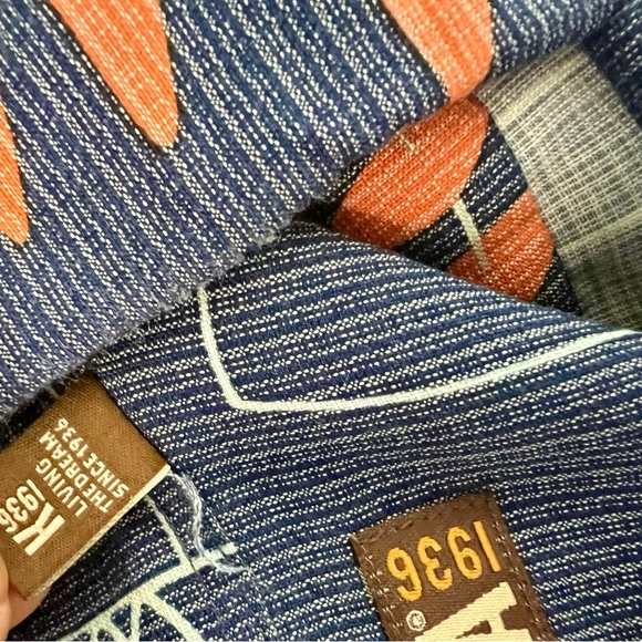 Kahala Men Aloha Hawaiian Casual Button Down Miro Sea Fresh Fish Shirt Top XL - Picture 7 of 8